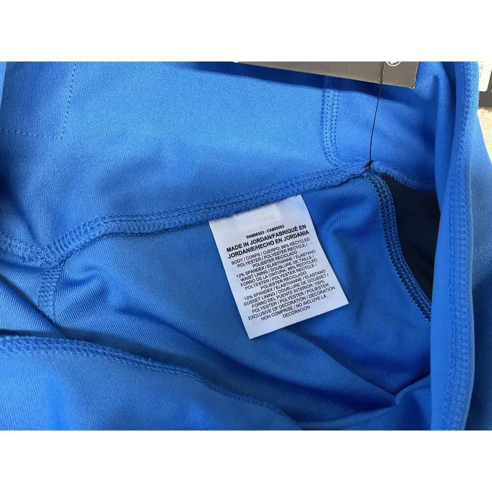 Nike Dri Fit Training Tight Fit Woman’s Size Small Blue Leggings With Stripe New